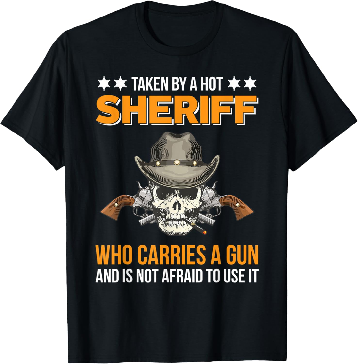 Hot Sheriff With A Gun Cowboy Hat Pistols