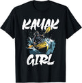Kayak Girl Kayaking Canoe Kayaker Boating Paddle