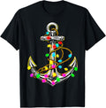 Anchor Christmas Tree Lights Sailor Boat Captain Xmas