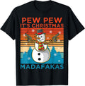 Pew Its Christmas Madafakas Frosty Shoot Guns Snowman