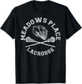 Meadows Place Lacrosse Vintage Distressed Retro Lax
