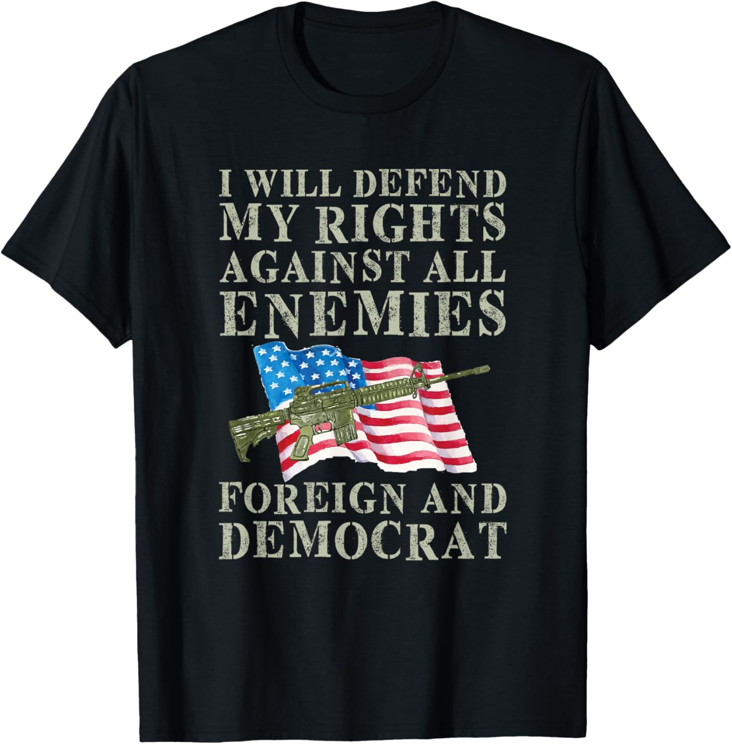 I Will Defend My Right Against Enemies Foreign Democrat