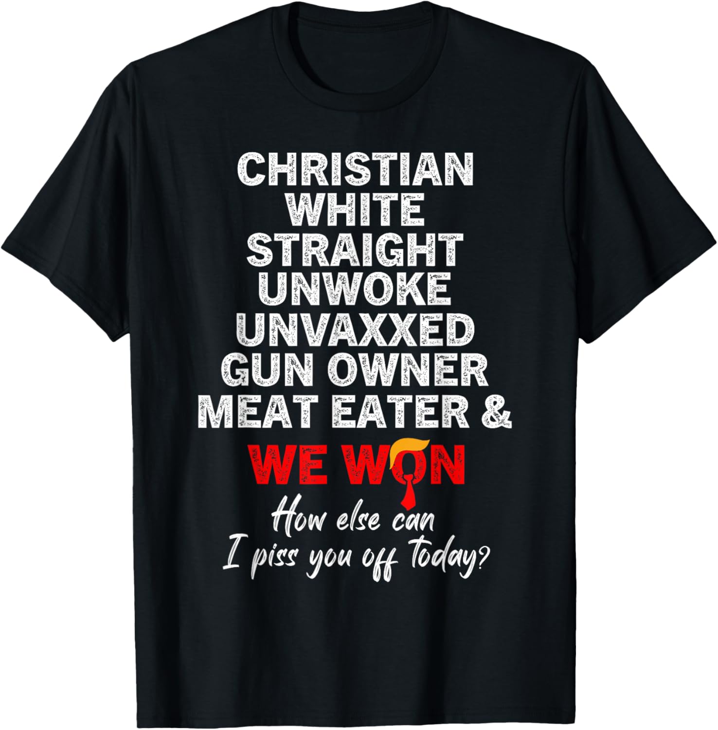 Christian White Straight Unwoke Unvaxxed Gun Owner We Won