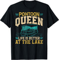 Pontoon Queen Funny Boating Lake Pontooning Womens Boat