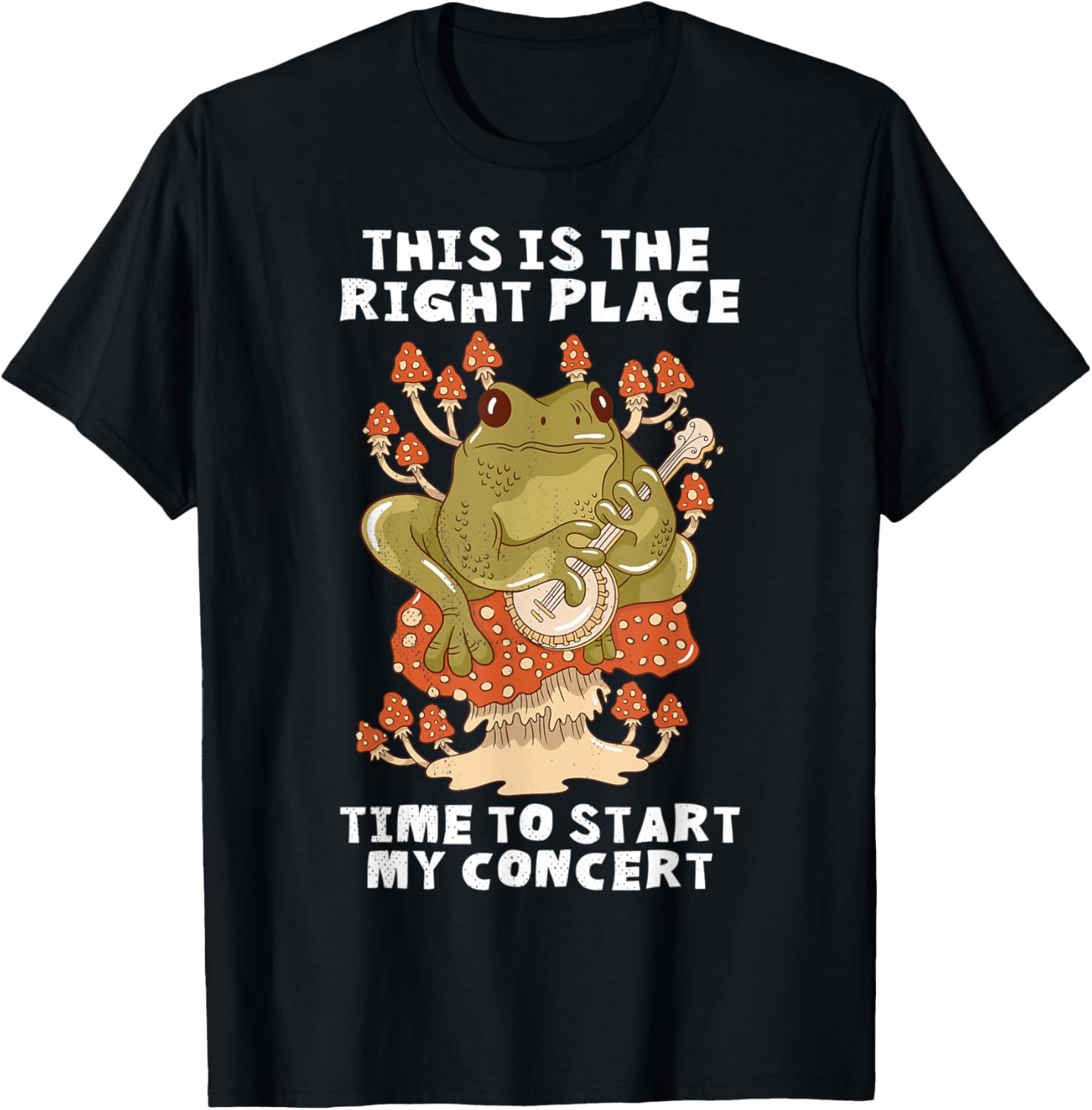 Banjo frog This is the right place Time to start my concert