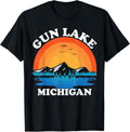 Vintage Family Vacation Retro Michigan Gun Lake