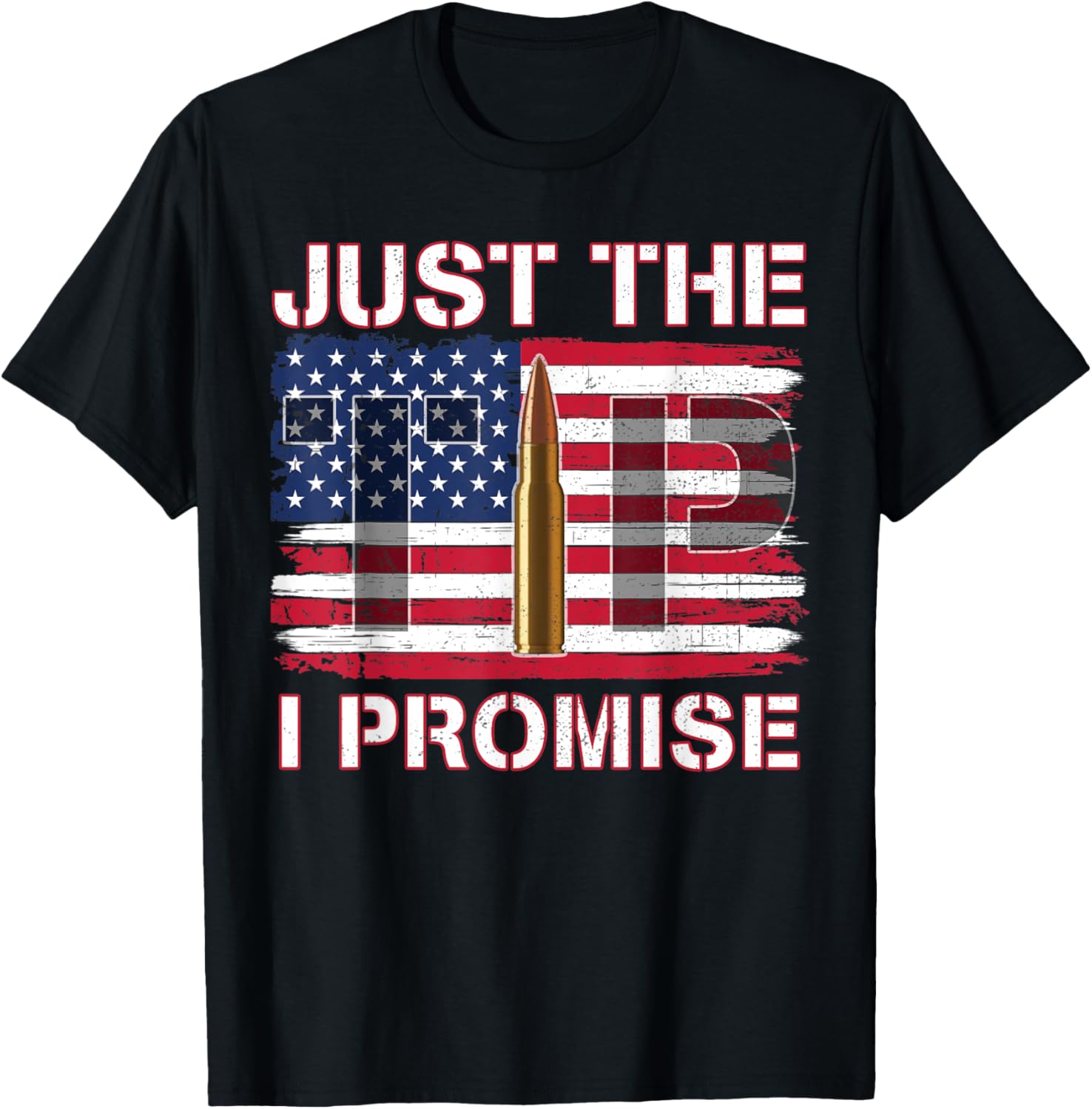 Just Tip I Promise Bullet American Flag Gun Lover Women Men