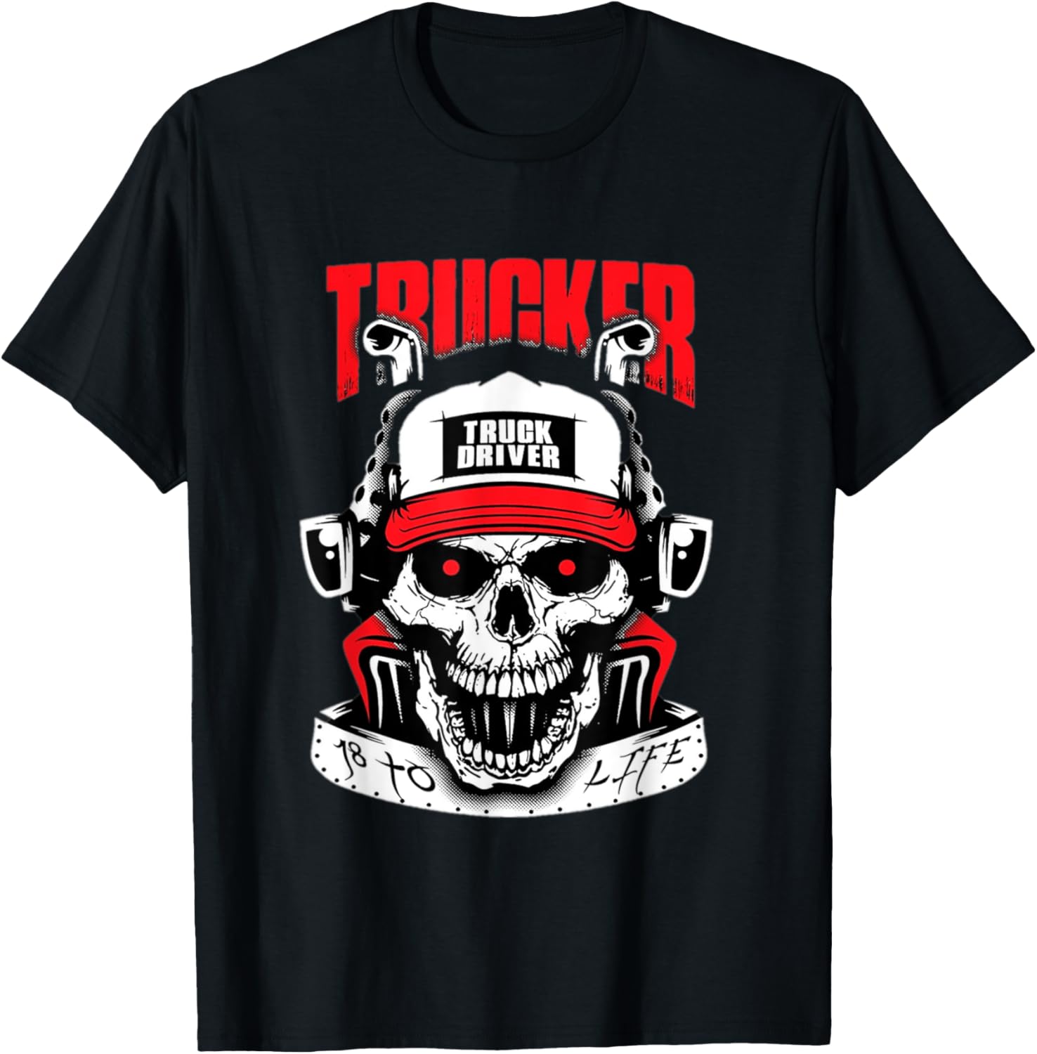 Trucker Skull Diesel Funny Nice