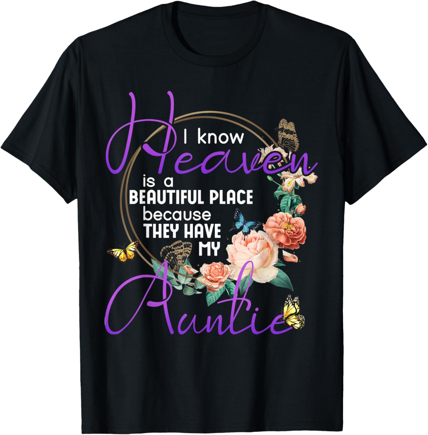 Auntie I Know Heaven is a Beautiful Place Family Memorial