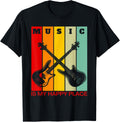 Music is My Happy Place Music Lover Guitar Player Bass