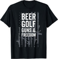 Beer Golf Guns Freedom Usa Drinking Pro Guns Golf Player