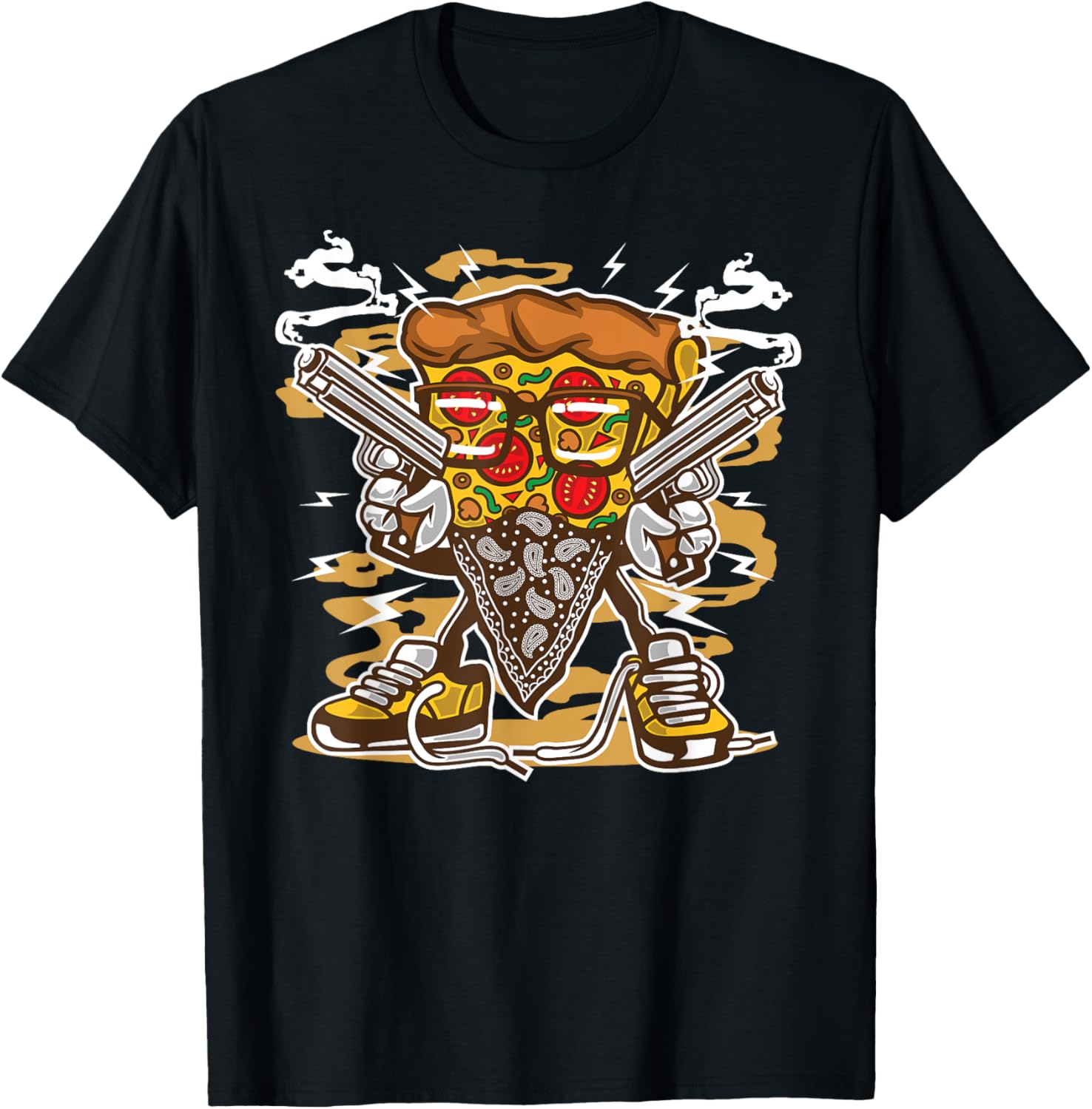 Pizza Shirt Men Women Funny Gun Lovers