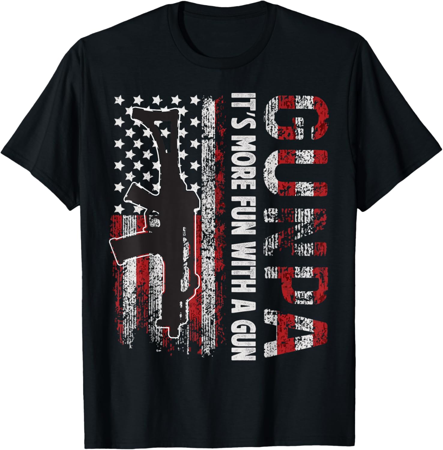 Gunpa Its More Fun With A Gun Grandpa Shirts