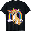 Chihuahua Unicorn T shirt Girls Space Galaxy Rainbow Dog Tee