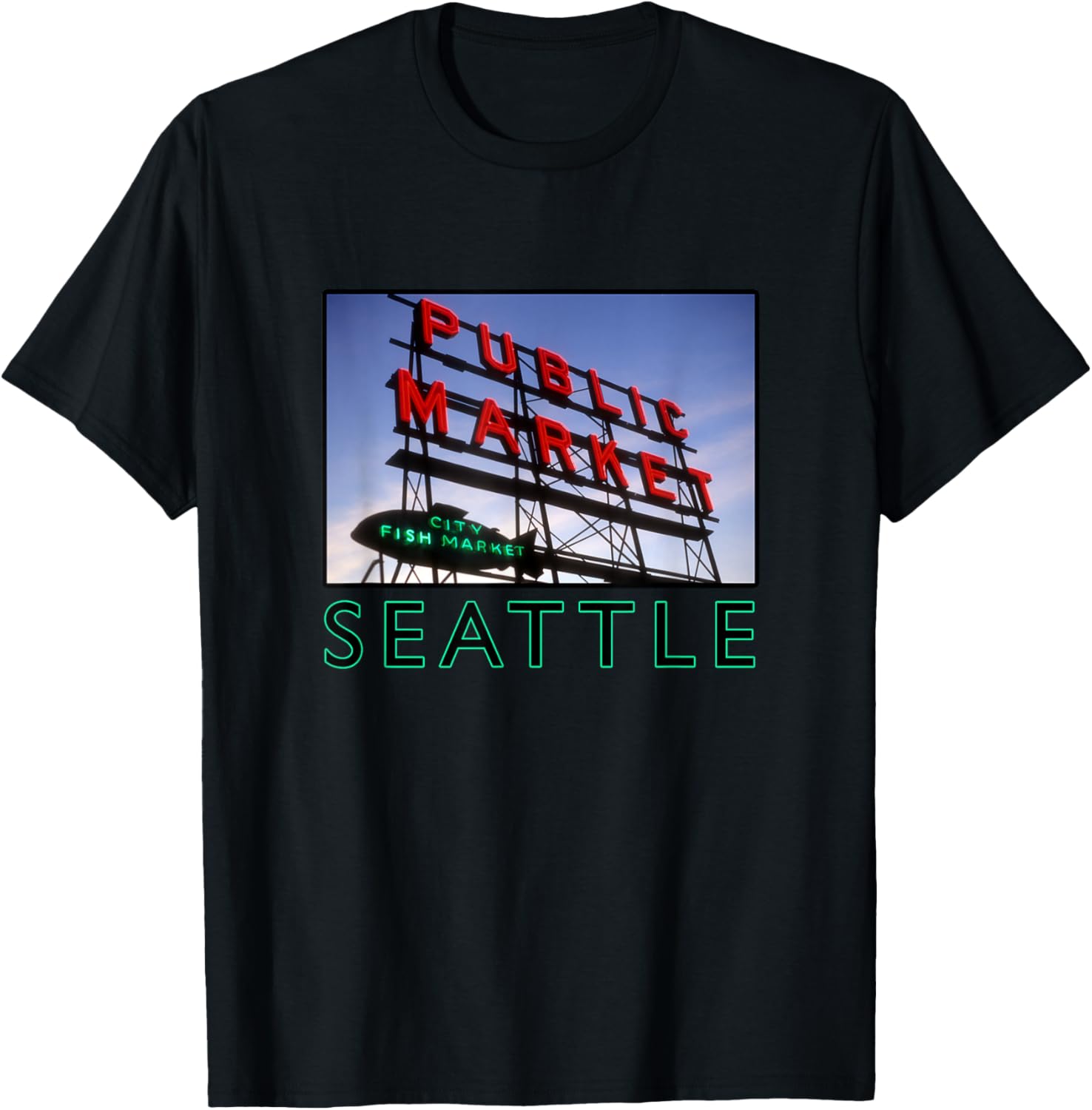 Seattle Pike Place Street Market T-Shirt