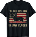 Dachshund I've Got Friends In Low Places Wiener Dog Vintage Men Women Kids