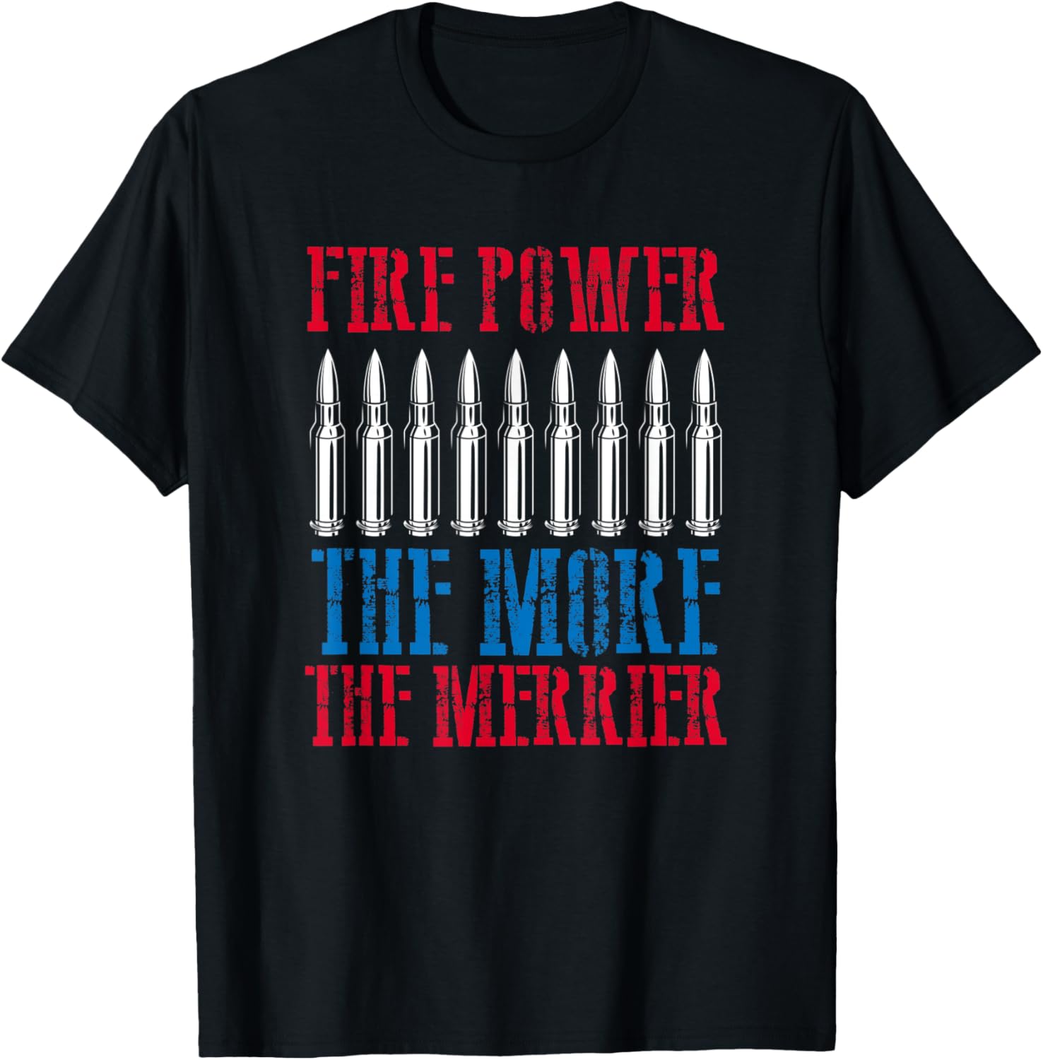 Patriotic Military Saying Gun Bullets Graphic