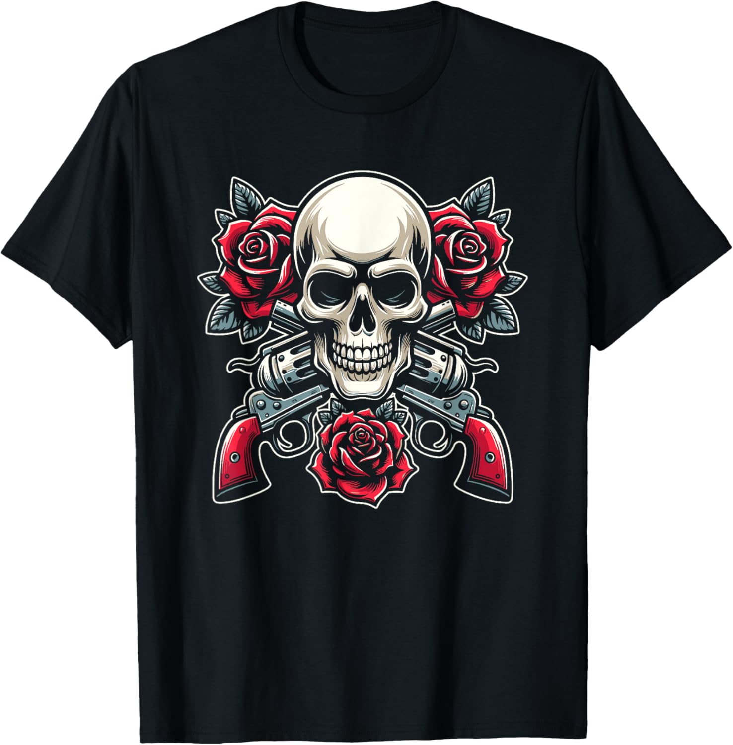 Guitar Skeleton 1980S 80S Glam Rock Roses Skull Guns