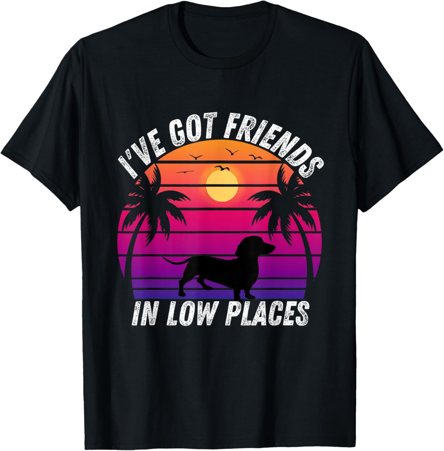 L've Got Friends In Low Places Funny Dachshund Funny Gift