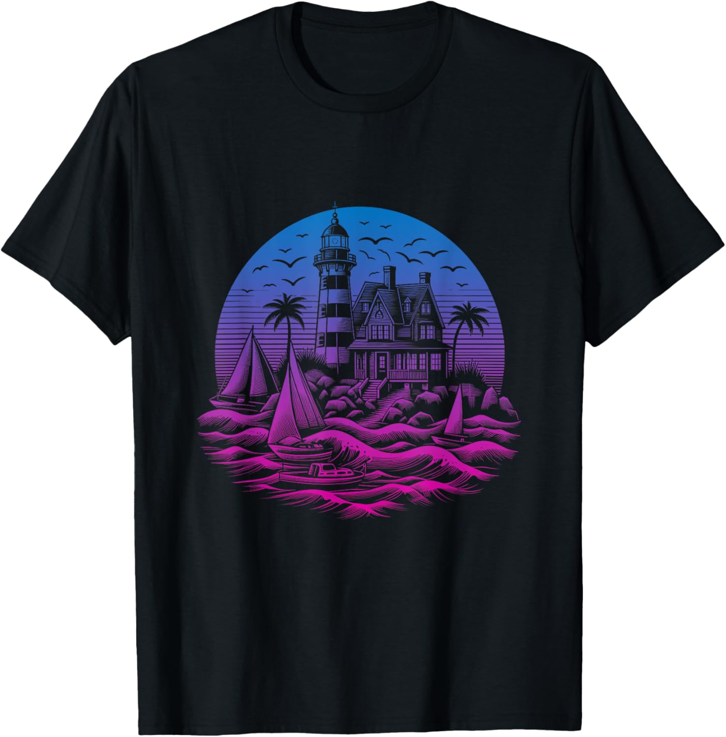 Lighthouse Seaside House Sailing Sea Beach Life Boating