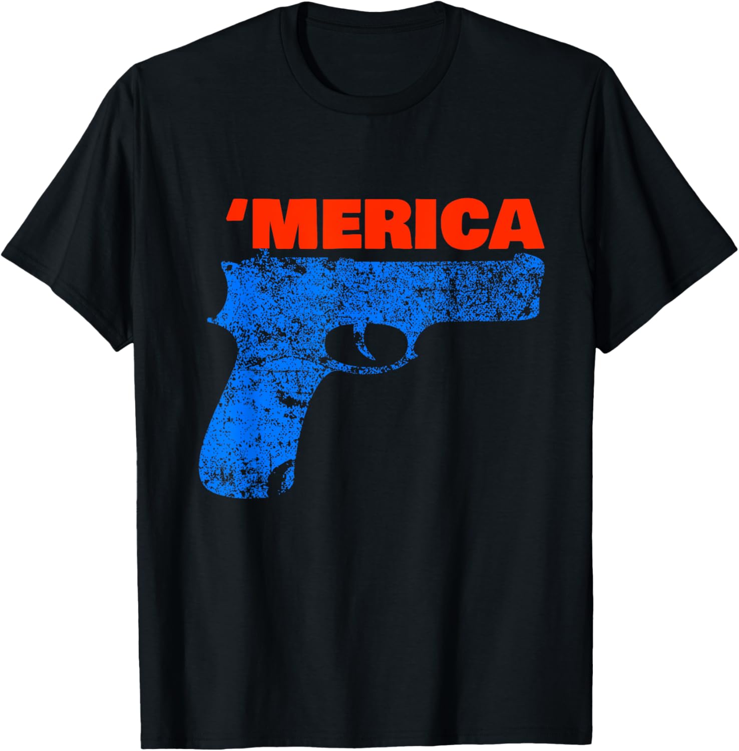 Merica Red White And Blue Freedom Gun