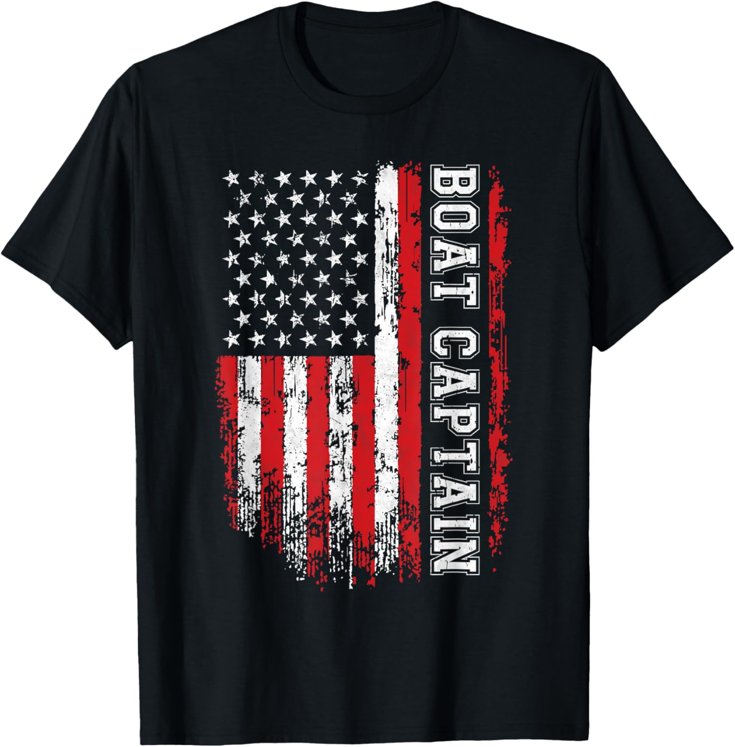 Boat Captain American Flag Boating Women Men