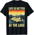 Funny Pontoon Boat Art Men Women Pontoon Boat