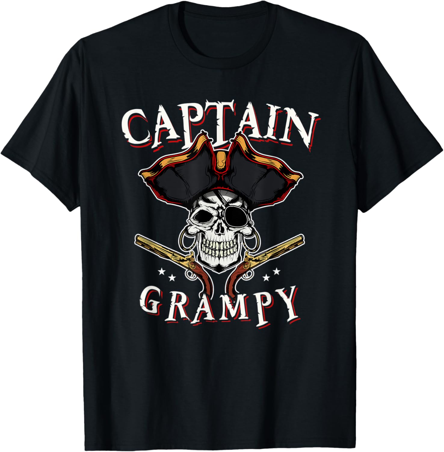 Mens Captain Grampy Pirate Hat Skull Boating Grandpa