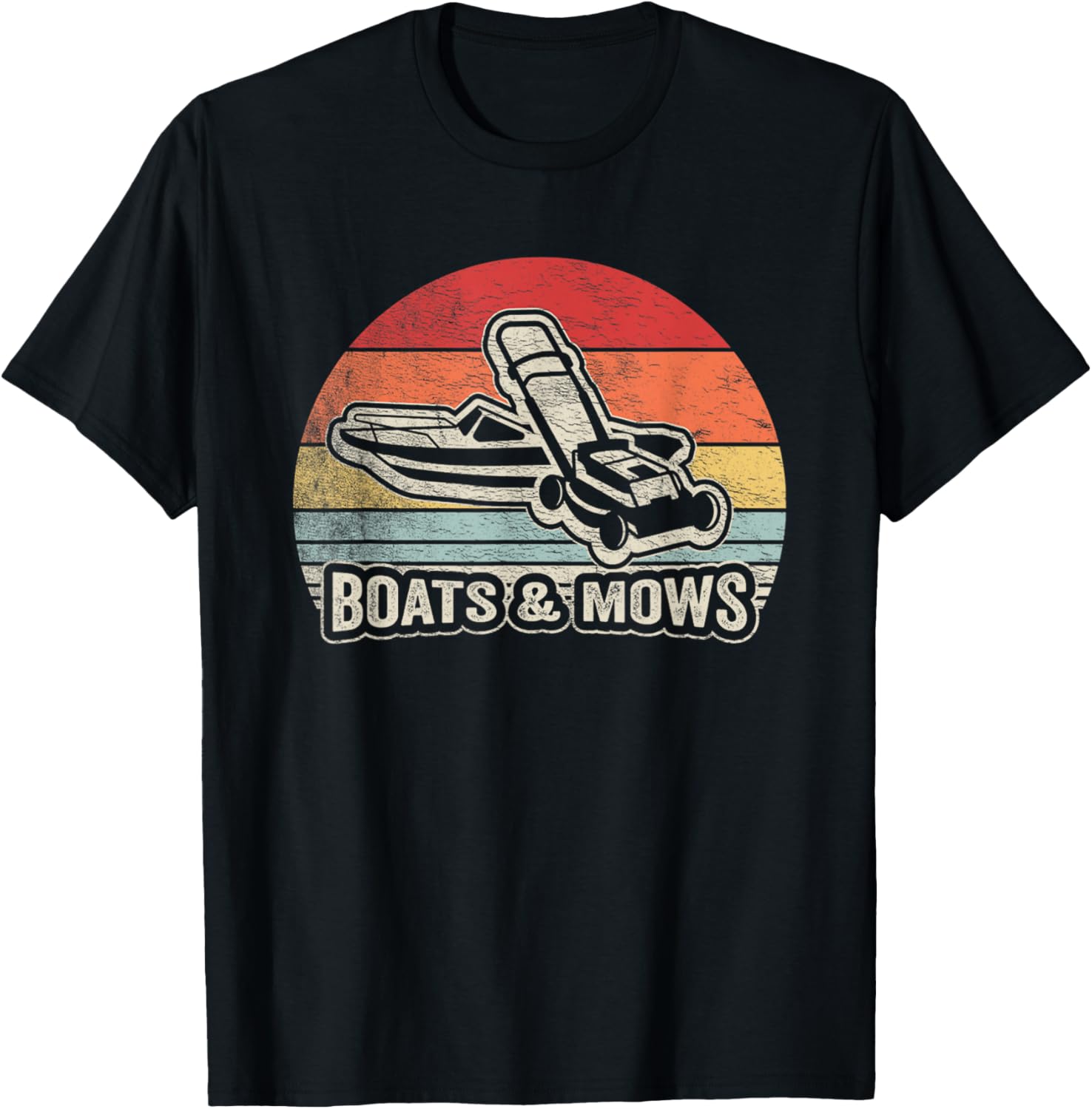 Retro Vintage Boats Mows Lawn Mower Boat Owner