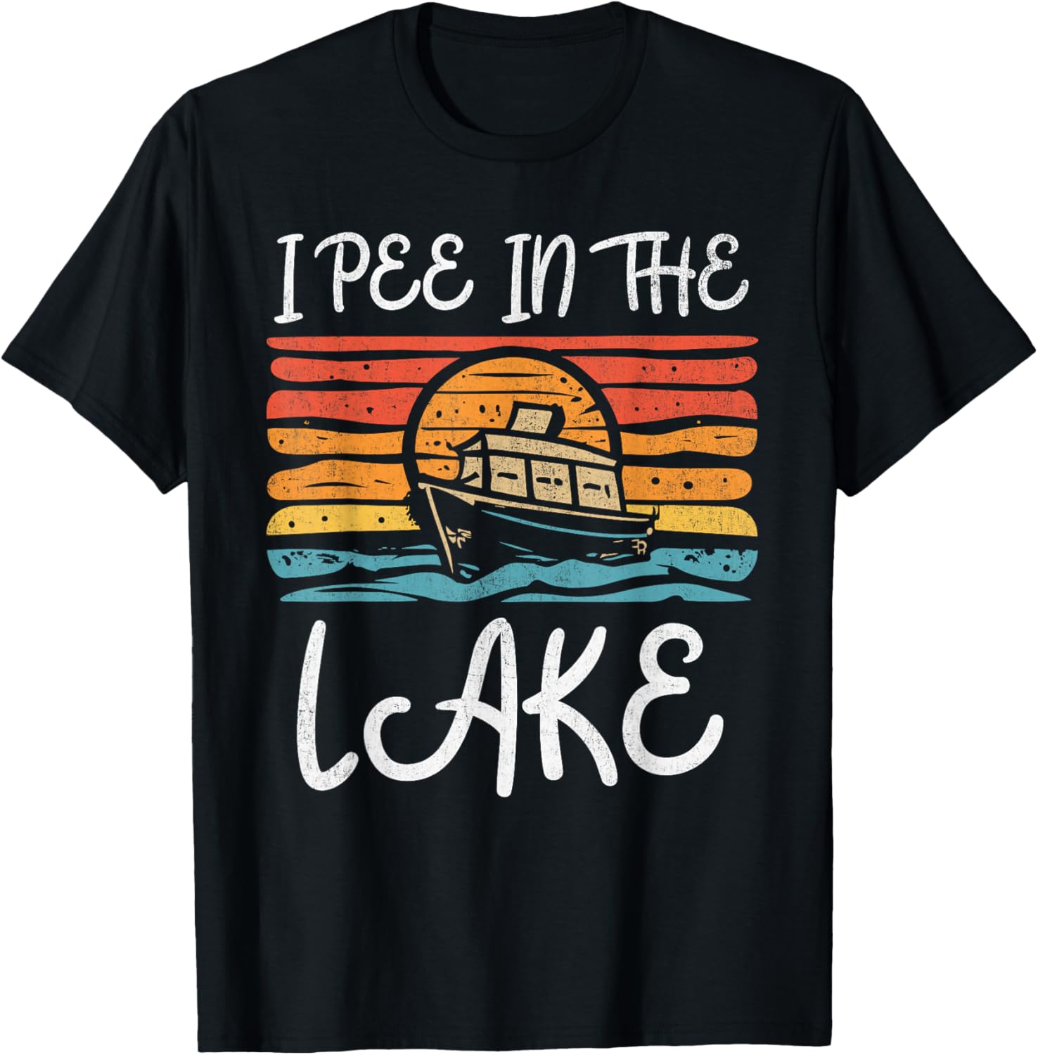 I Pee In Lake Funny Summer Vacation Family