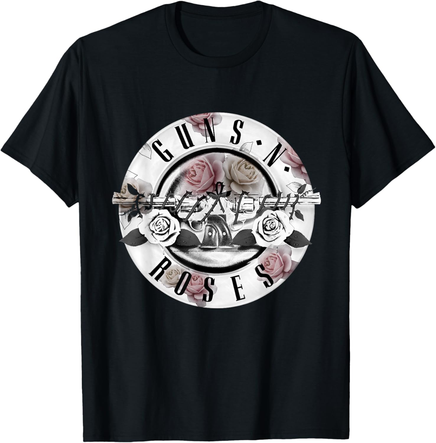 Guns N Roses Official Floral Bullet Short Sleeve