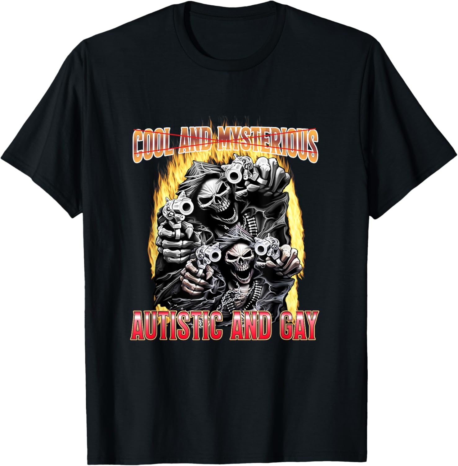 Autistic Funny Skeleton Cool Mysterious Autistic Gay