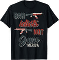 Ban Idiots Not Guns Flag Tshirt