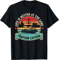 Pontoon Captain Life Is Better At Lake Summer