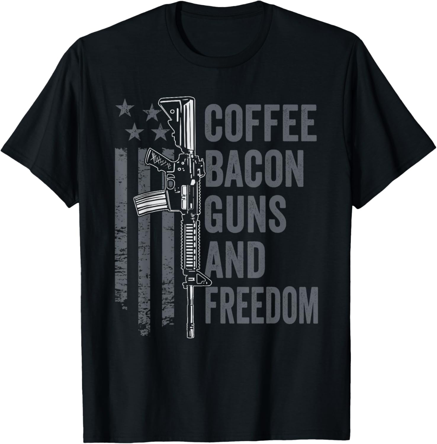 Coffee Bacon Guns Freedom Bbq Grill Usa Funny Pro Gun