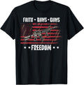 Faith Buns Guns Freedom Pro God Guns American Flag