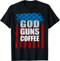 God Guns Coffee Merica T Shirt Gun Lover Shirt