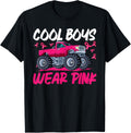 Monster Truck Breast Cancer Awareness Cool Boys Wear Pink