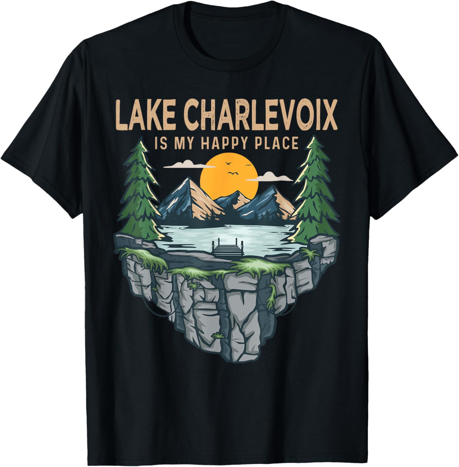 Fishing Boating Camping - My Happy Place Lake Charlevoix