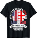 Georgian American We know Places where Country Georgia Flag