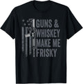 Guns Whiskey Make Me Frisky Mens Drinking Ar15 Pro Gun