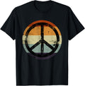 Retro Vintage Distressed Design Peace Sign
