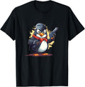 Funny Penguin With Gun For Animals Lovers