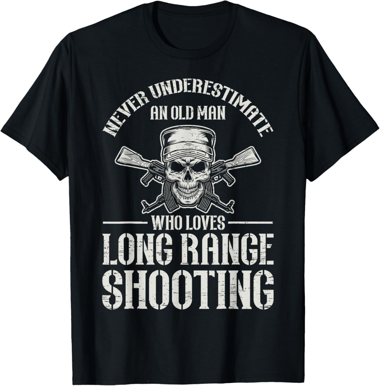 Old Man Loves Long Range Shooting Sniper Range Gun Shooter