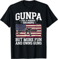 Funny Gunpa Definition Tee Us Flag Grandpa Men Gunpa Like A Normal