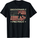 Ungovernable Patriot Pro Gun Patriotic American Freedom T Shirt Women Men