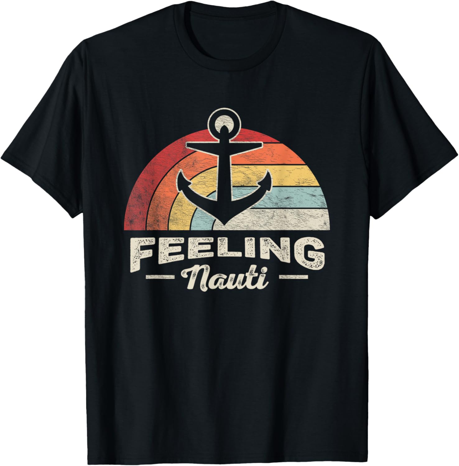 Funny Boat Anchor Retro Feeling Nauti Funny Boating
