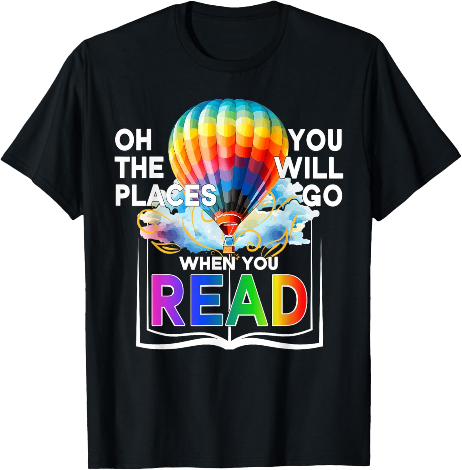 Hot Air Balloon Oh The Places You Will Go When You Read