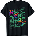 Nerf Glitch Color Logo Stack