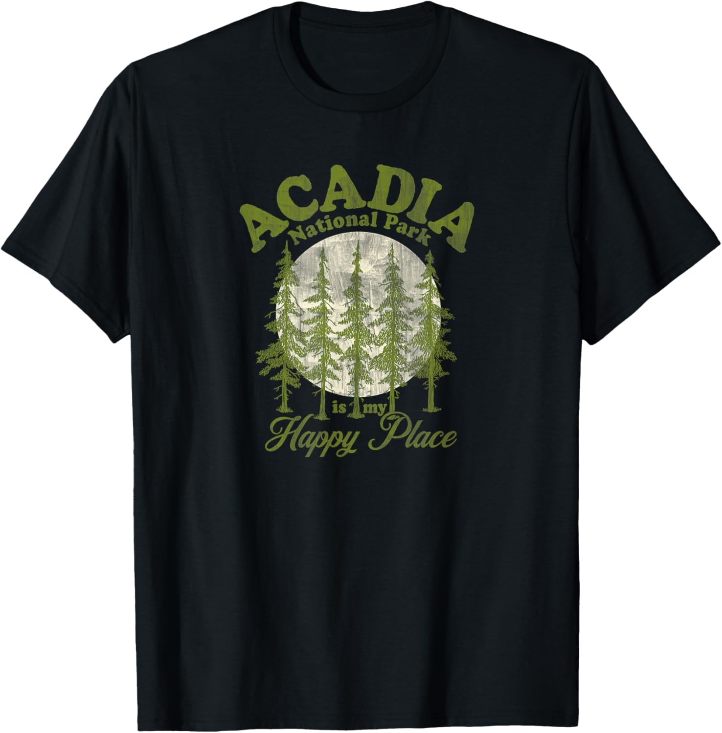 Acadia National Park Happy Place Graphic
